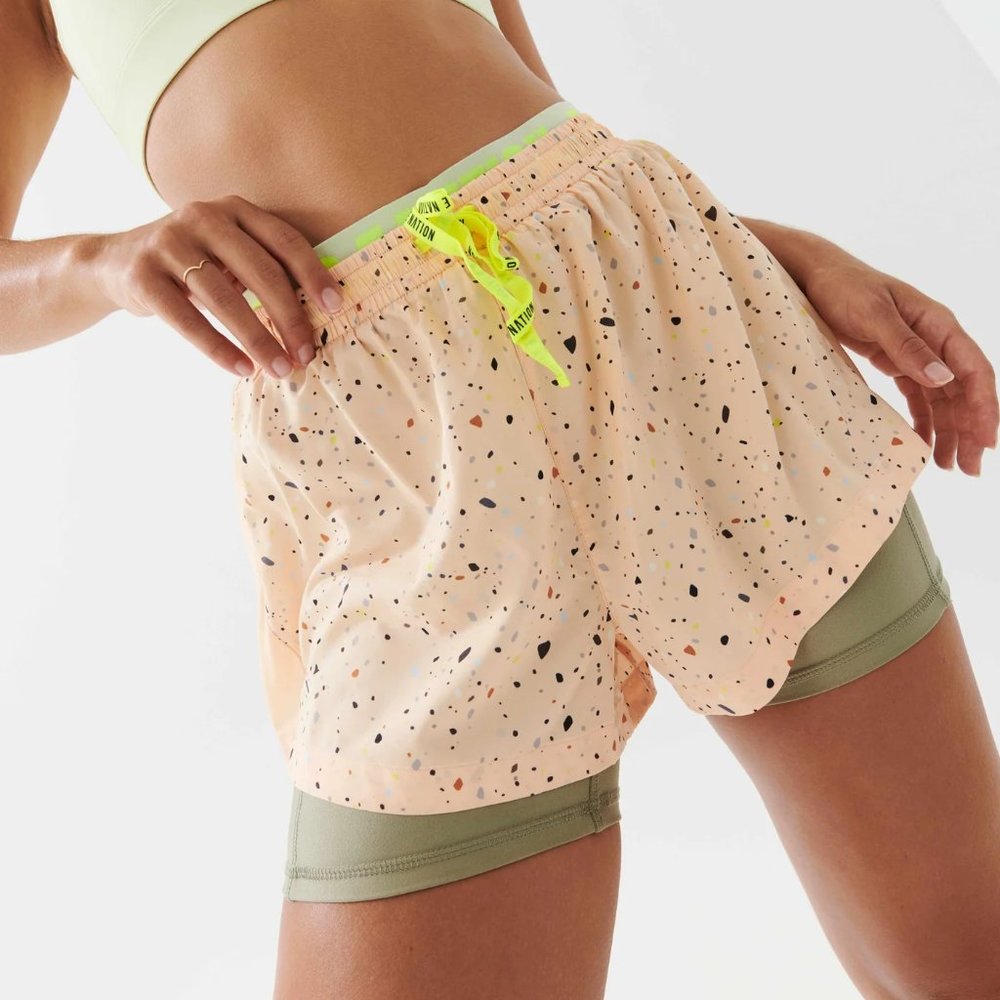 P.E Nation Alignment Short in Rock Print (M) - NWT